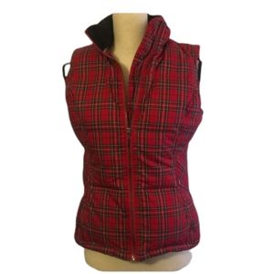 Tommy Hilfiger Plaid Puffer Vest M